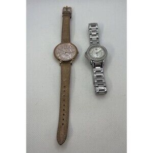 Fossil Riley ES2879 Women's Silver Stainless Steel Analog Dial Quartz Watch 7” &